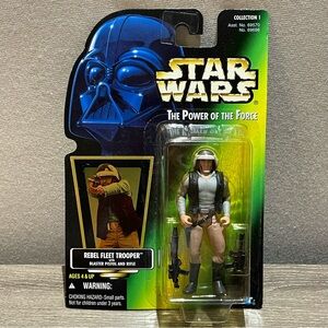 VINTAGE 1996 STAR WARS HASBRO Rebel Fleet Trooper W/ Blaster Pistol & Rifle